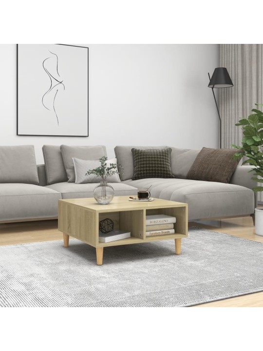 Konferenční stolek dub sonoma 60 x 60 x 30 cm kompozitní dřevo
