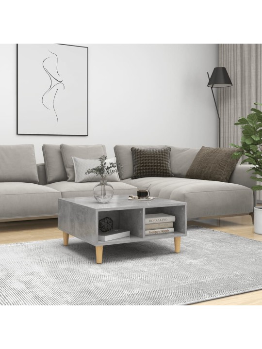 Konferenční stolek betonově šedý 60x60x30 cm kompozitní dřevo