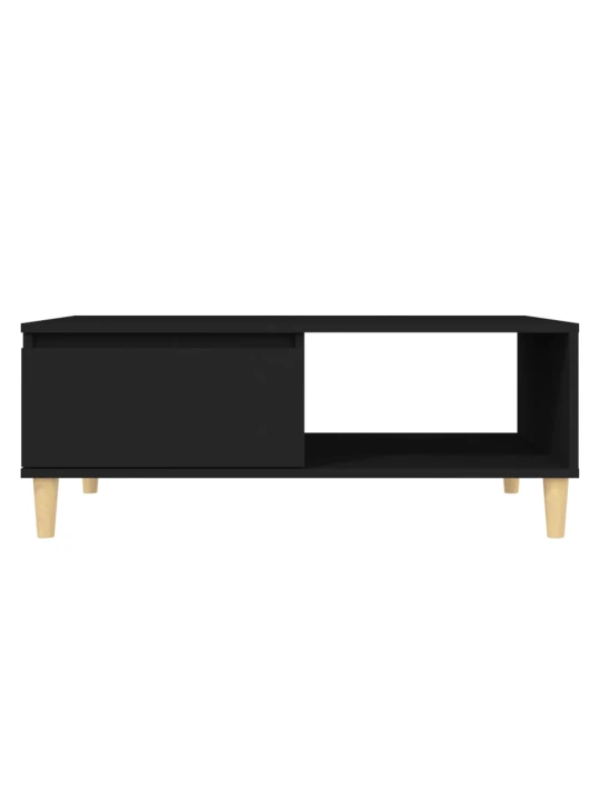 Konferenční stolek černý 90 x 60 x 35 cm kompozitní dřevo