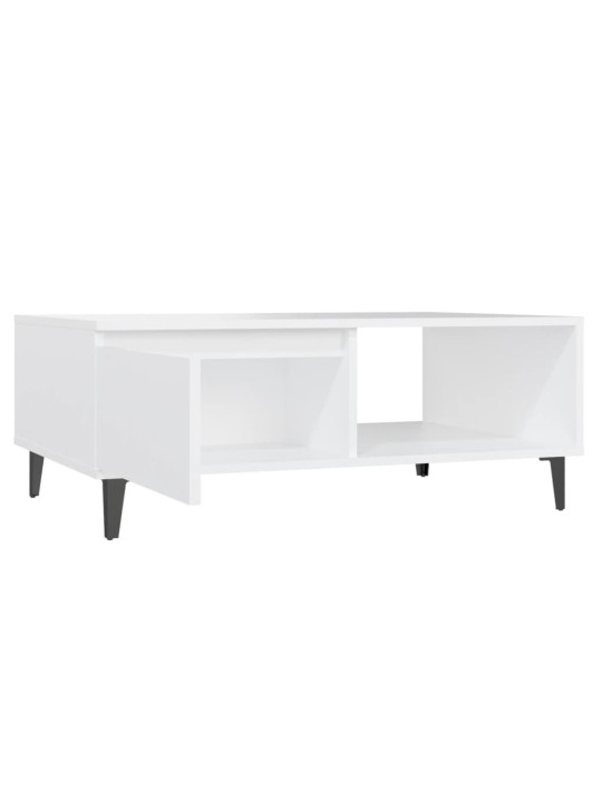 Konferenční stolek bílý 90 x 60 x 35 cm dřevotříska