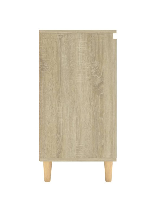 Příborník s dřevěnými nohami sonoma 60x35x70cm kompozitní dřevo