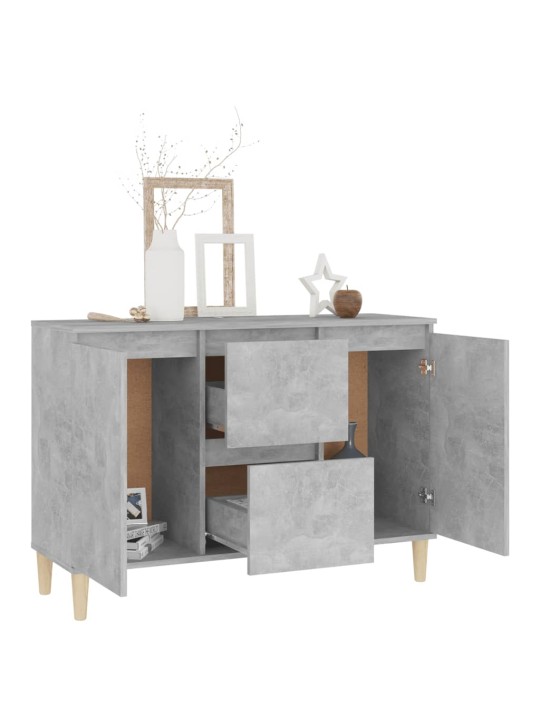 Příborník betonově šedý 101 x 35 x 70 cm kompozitní dřevo