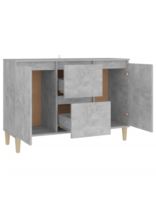 Příborník betonově šedý 101 x 35 x 70 cm kompozitní dřevo