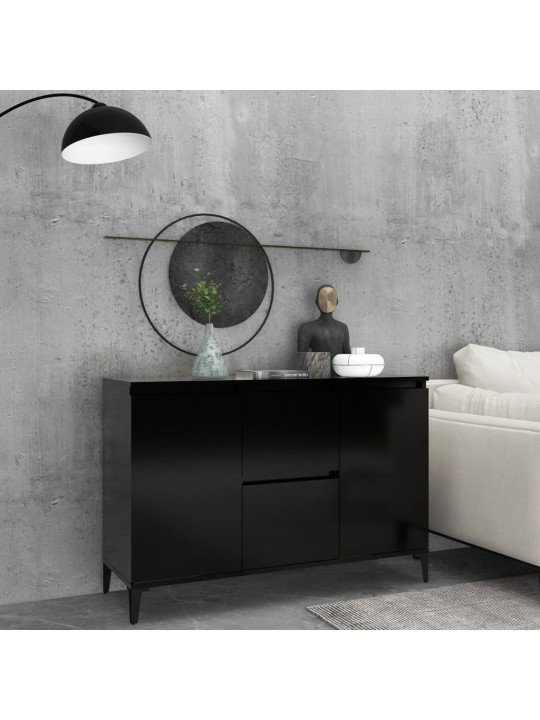 Příborník černý 104 x 35 x 70 cm kompozitní dřevo