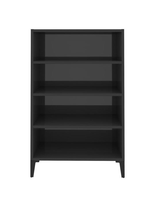 Příborník šedý s vysokým leskem 57x35x90 cm kompozitní dřevo
