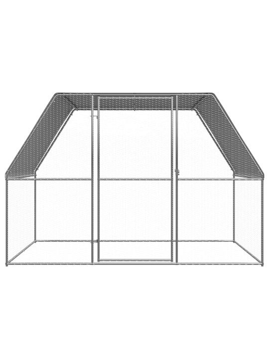 Venkovní klec pro kuřata 3 x 2 x 2 m pozinkovaná ocel