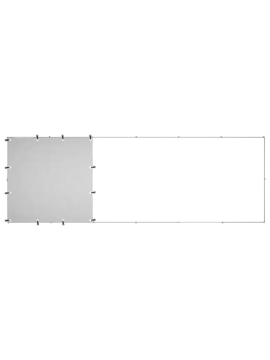 Psí kotec stříbrný 330 x 110 x 110 cm ocel