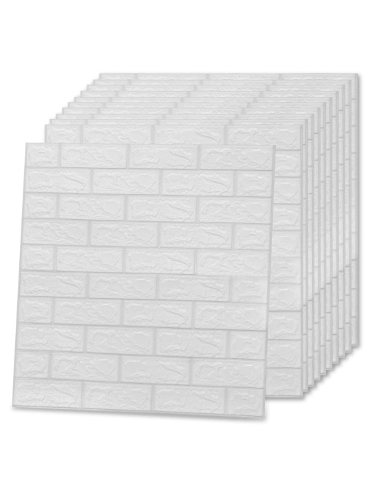 3D tapeta cihly samolepící 20 ks bílá