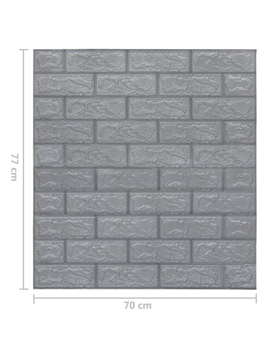3D tapeta cihly samolepící 10 ks antracitová