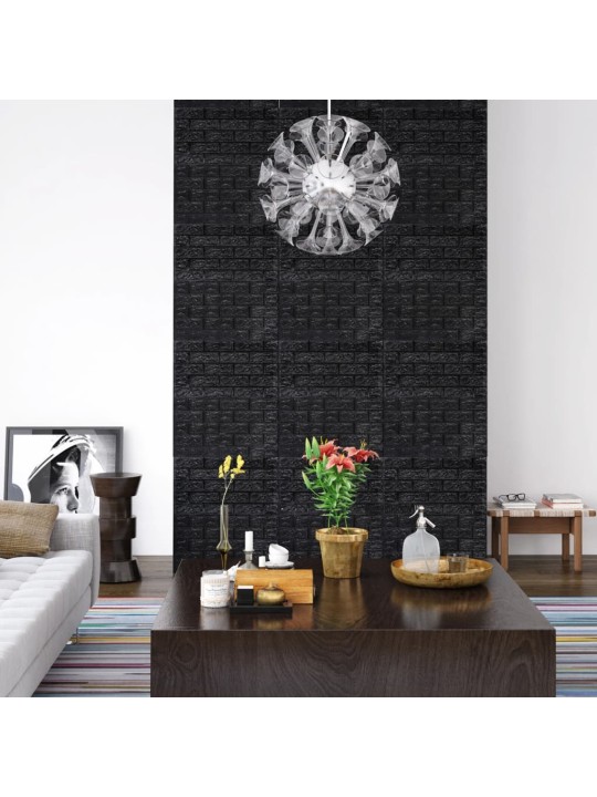 3D tapeta cihly samolepící 40 ks černá