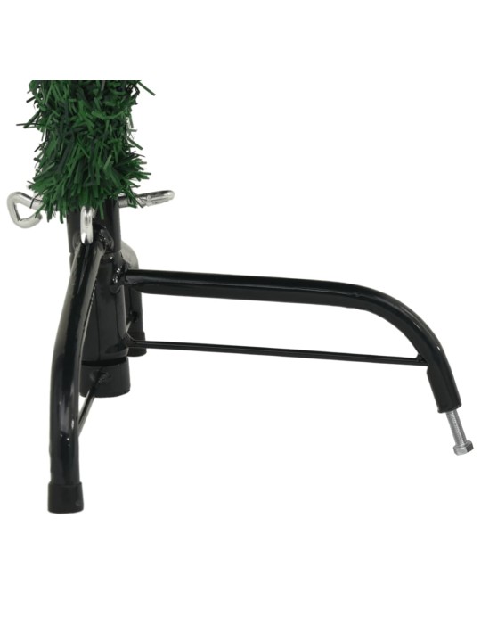 Umělý poloviční vánoční stromek se stojanem zelený 120 cm PVC