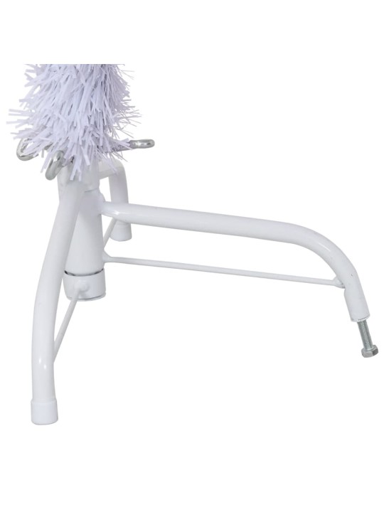 Umělý poloviční vánoční stromek se stojanem bílý 150 cm PVC