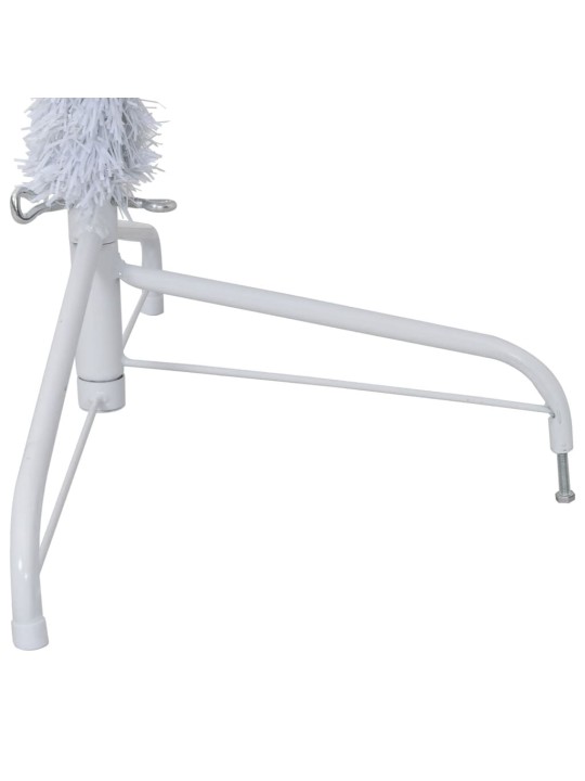 Umělý poloviční vánoční stromek se stojanem bílý 180 cm PVC