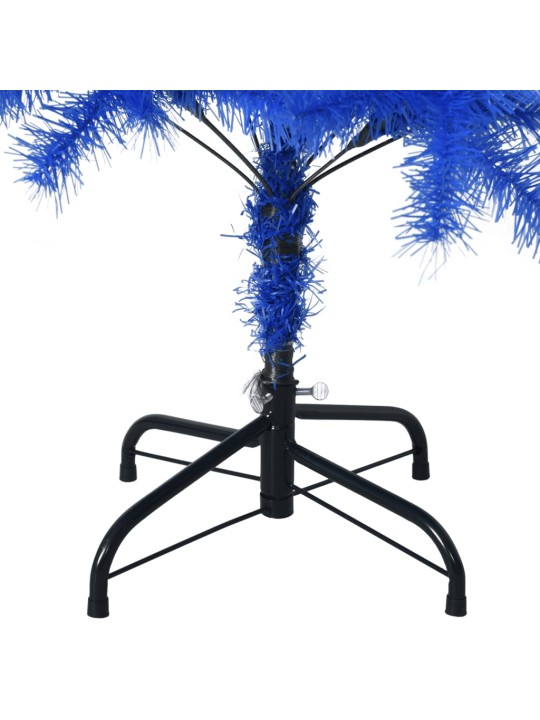 Umělý vánoční stromek se stojanem modrý 120 cm PVC
