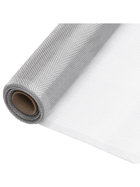 Síť proti hmyzu hliník 60 x 1000 cm stříbrná