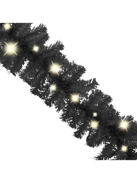 Vánoční girlanda s LED světýlky 5 m černá