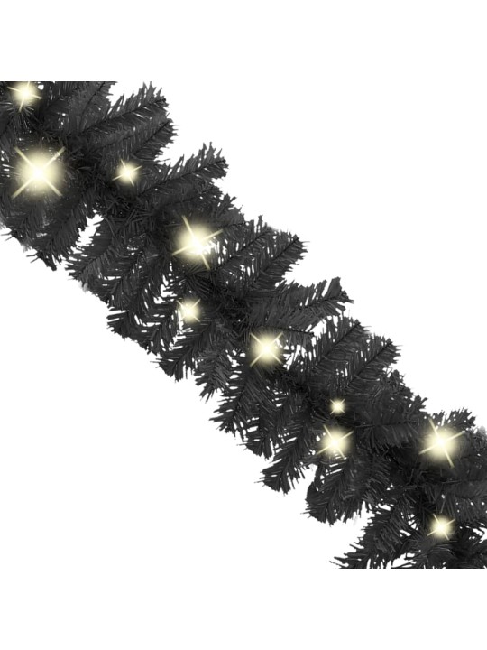 Vánoční girlanda s LED světýlky 20 m černá