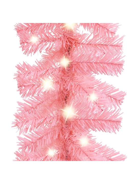 Vánoční girlanda s LED světýlky 10 m růžová