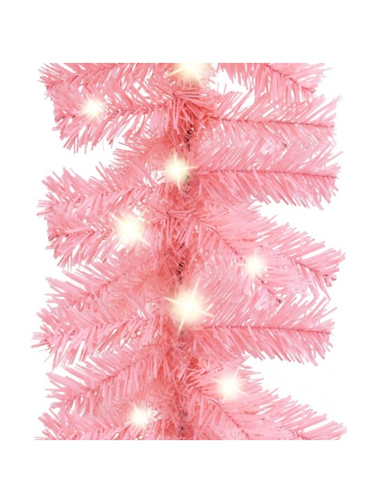 Vánoční girlanda s LED světýlky 20 m růžová