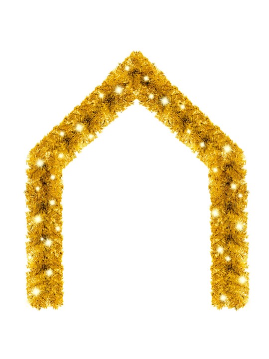 Vánoční girlanda s LED světýlky 10 m zlatá