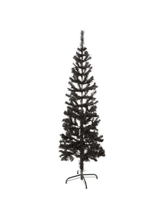 Úzký vánoční stromek černý 150 cm