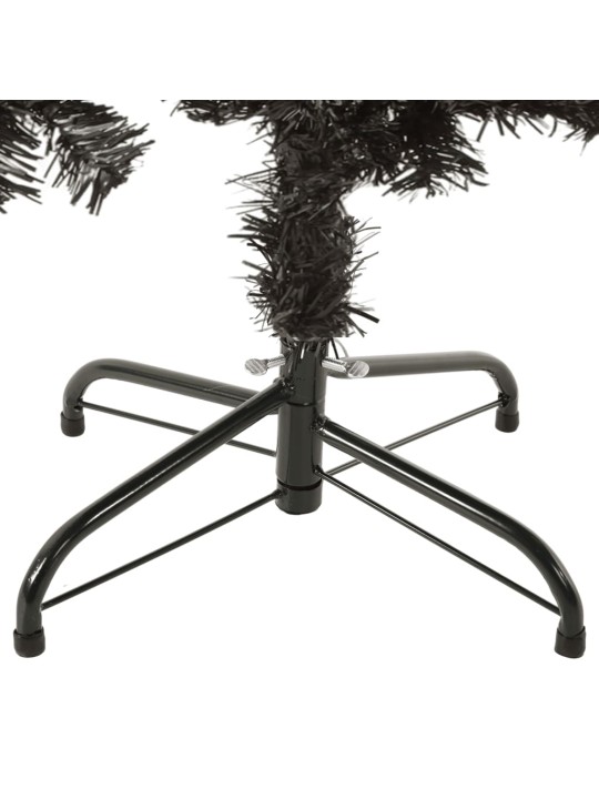 Úzký vánoční stromek černý 150 cm
