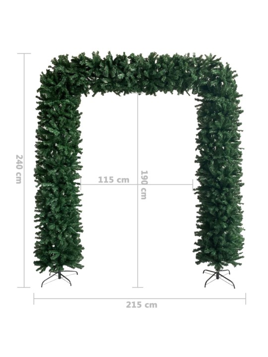 Vánoční oblouk zelený 240 cm
