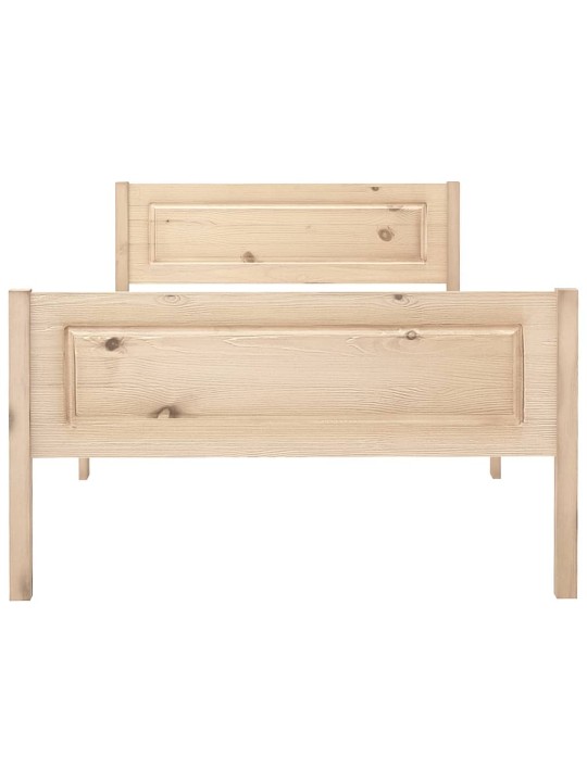 Rám postele masivní borové dřevo 100 x 200 cm