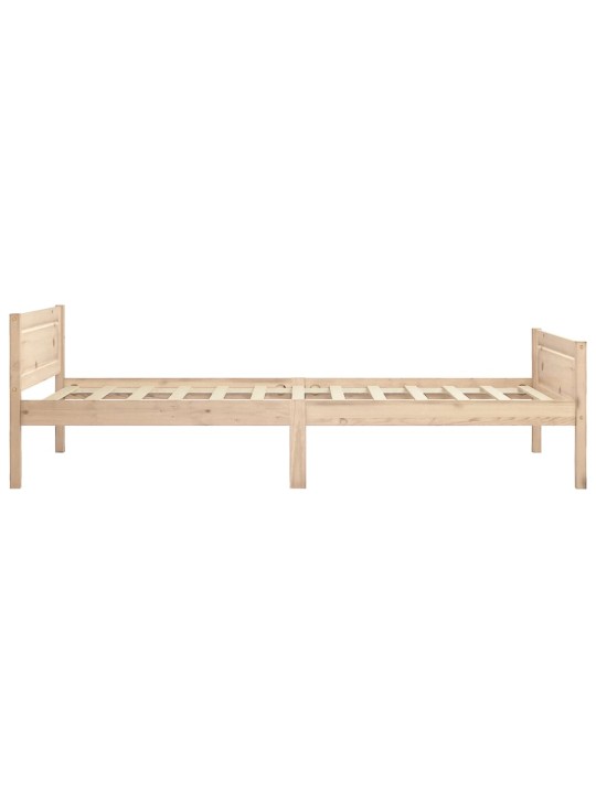Rám postele masivní borové dřevo 100 x 200 cm