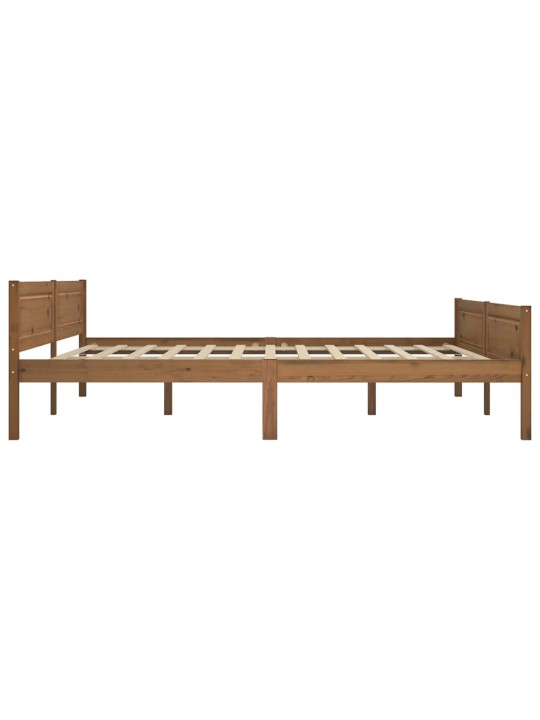 Rám postele masivní borové dřevo medově hnědý 180 x 200 cm