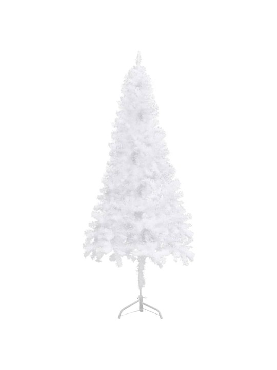 Rohový umělý vánoční stromek bílý 210 cm PVC