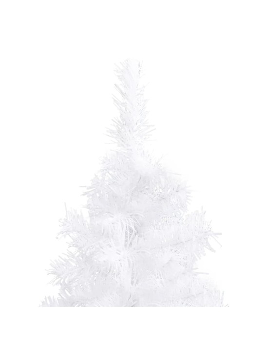 Rohový umělý vánoční stromek bílý 210 cm PVC