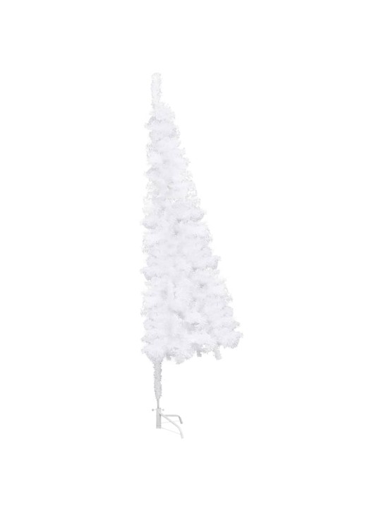 Rohový umělý vánoční stromek bílý 240 cm PVC