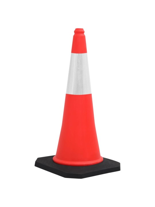 Reflexní dopravní kužely s těžkými základnami 4 ks 75 cm