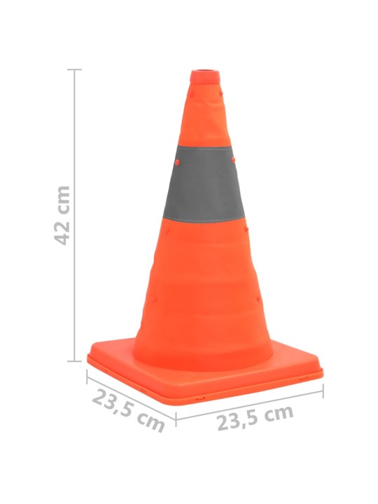 Vysouvací dopravní kužely 10 ks 42 cm