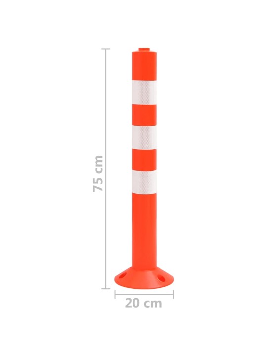 Zahrazovací sloupky k řízení dopravy 10 ks 75 cm PE