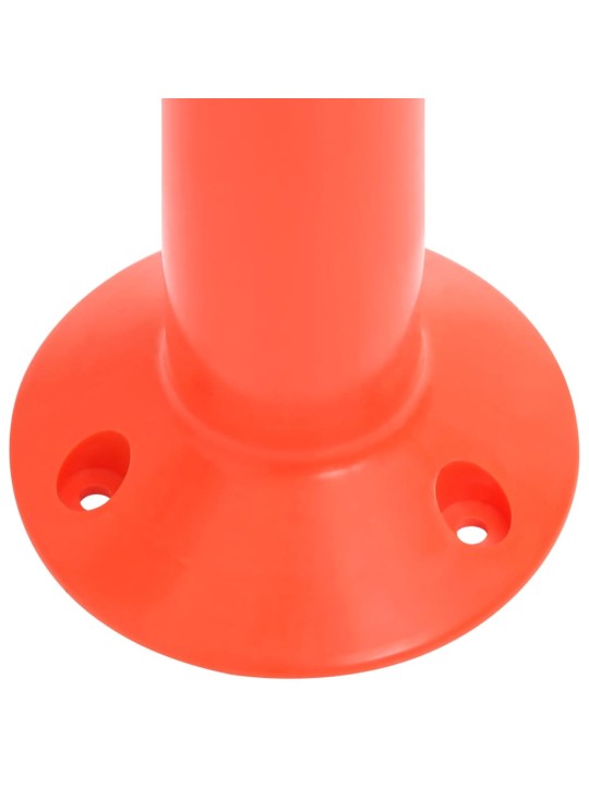 Zahrazovací sloupky k řízení dopravy 10 ks s řetězem 75 cm PE