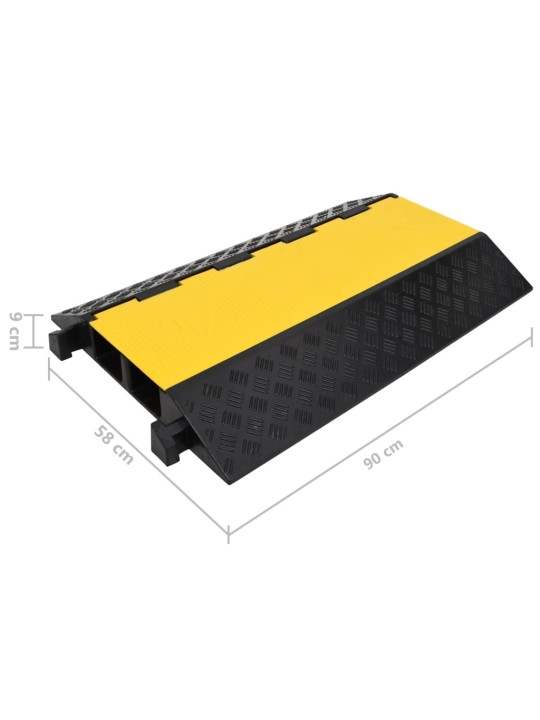 Kabelový ochranný most 2 kanálky 90 cm gumový