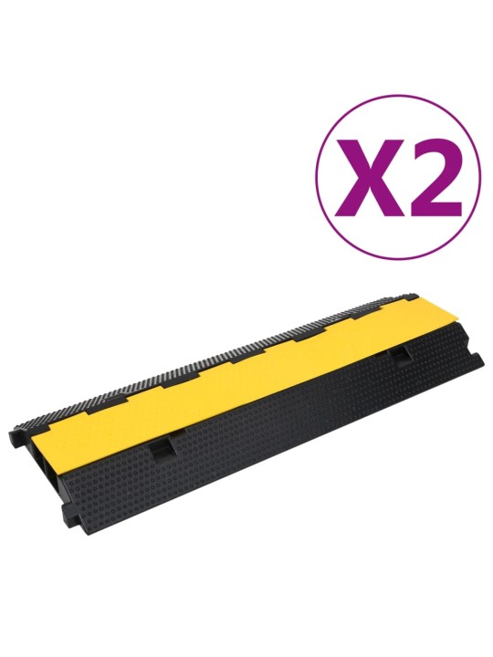 Kabelové ochranné mosty 2 kanálky 2 ks 100 cm gumové