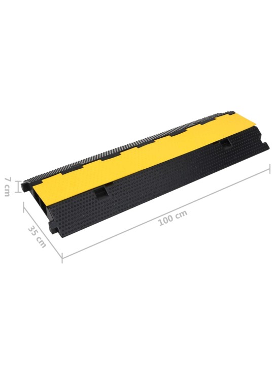 Kabelové ochranné mosty 2 kanálky 2 ks 100 cm gumové