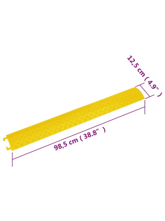 Kabelové mosty 4 ks 98,5 cm žluté