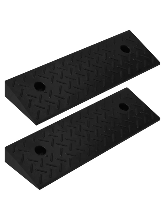 Nájezdové rampy na obrubník 2 ks 50 x 17,5 x 5 cm pryž