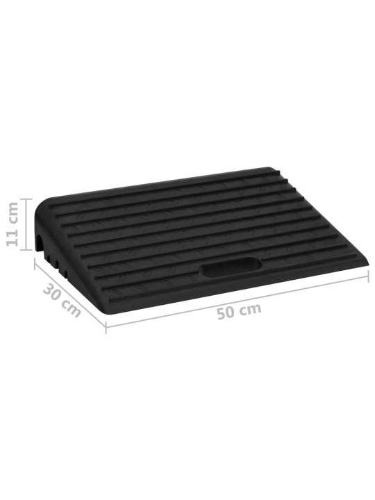 Nájezdové rampy na obrubník 2 ks 50 x 30 x 11 cm guma
