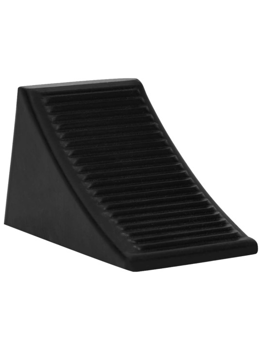 Zakládací klíny pod kola 4 ks 16 x 9 x 9 cm guma