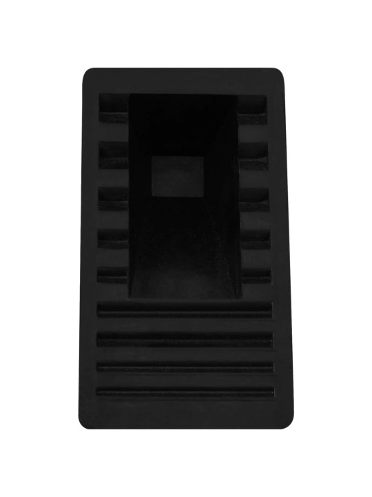 Zakládací klíny pod kola 4 ks 16 x 9 x 9 cm guma