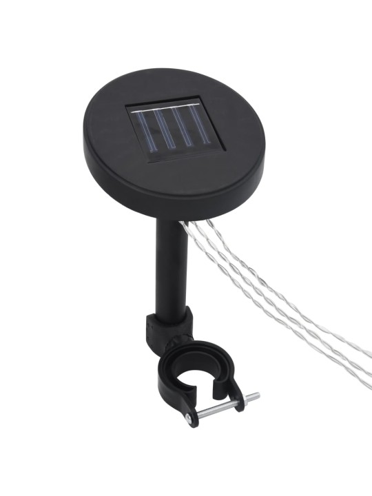 Altán se světelnými LED řetězy 4 x 3 x 2,7 m bílý