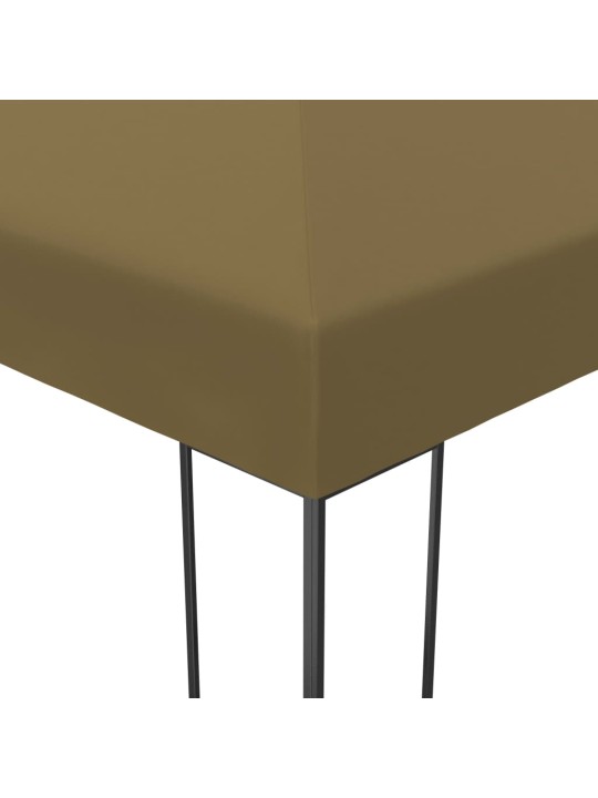 Altán se světelnými LED řetězy 3 x 4 m taupe