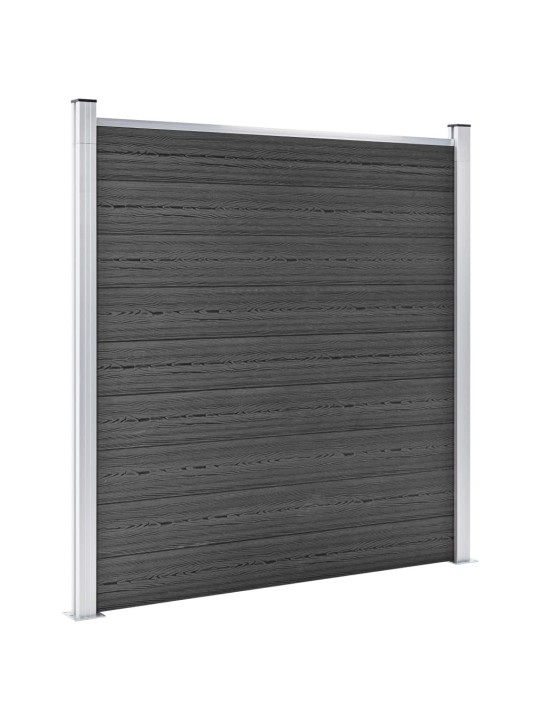 Set plotových dílců WPC 526 x 186 cm černý
