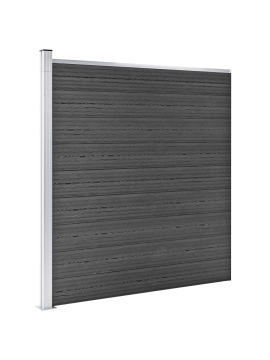 Set plotových dílců WPC 526 x 186 cm černý