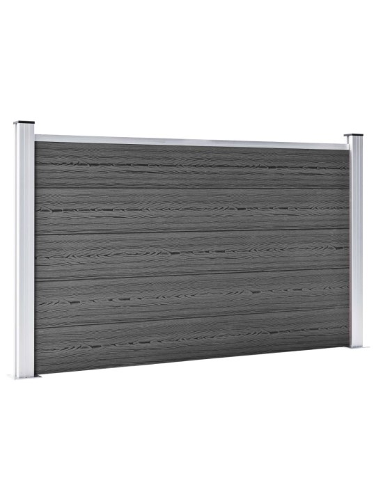 Zahradní plot WPC 353 x 105 cm černý